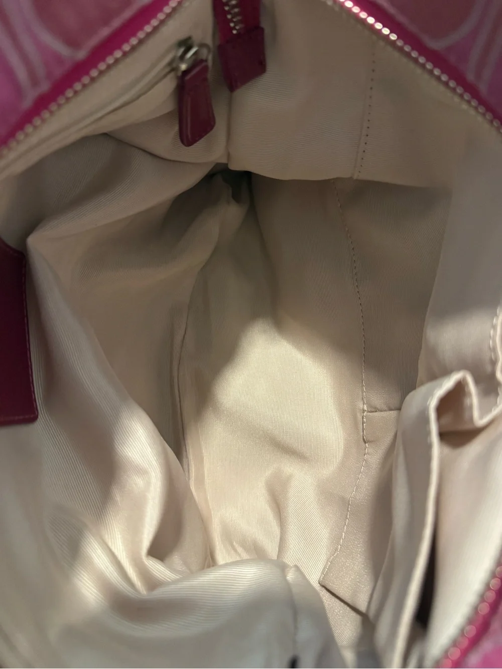 Coach Poppy shoulder bag style no. F1280-F19450 in raspberry/fuchsia